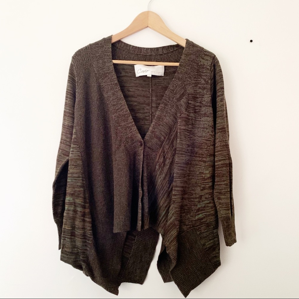 Anthropologie Curio New York Brown Cardigan